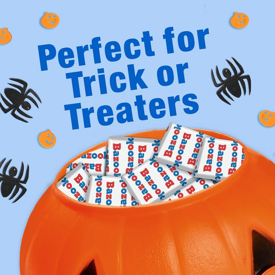 Bazooka Bubble Gum Bulk, Caramelo de Navidad 225 Original Rosa  Foto 3 de 4