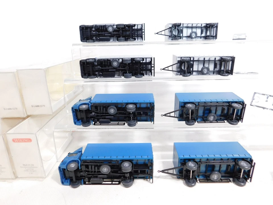 4X Wiking H0 1:87 Camion MB: 564 01 38 + B 6 600 0279 S.G./Mint+Box #CZ127-0,5 - Immagine 3 di 4