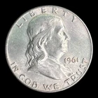 1961-D Franklin Silver Half Dollar