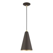 Livex Lighting - Metal Shade - 1 Light Mini Pendant in Coastal Style - 7.38