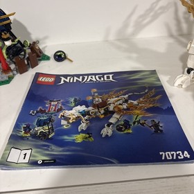 Lego 2015 Ninjago Master Wu Dragon 70734 Incomplete With Manuals  & No Minifigs