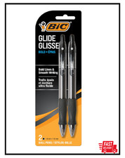 BIC Velocity Bold Retractable Ball Pen, Bold Point 1.6mm , Black, 2-Count