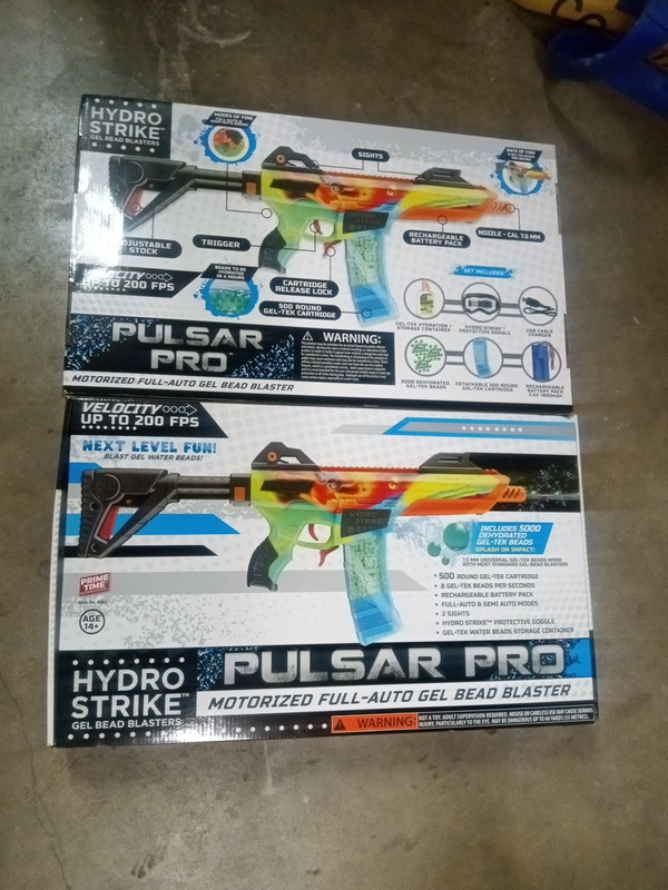 NEW,,,(1) Hydro Strike Pulsar Pro Full/Semi-Auto Gel Bead Blaster Gun