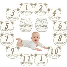 Baby Announcement Sign,Monthly Baby Milestone Cards Signs Gender Neutral Baby...