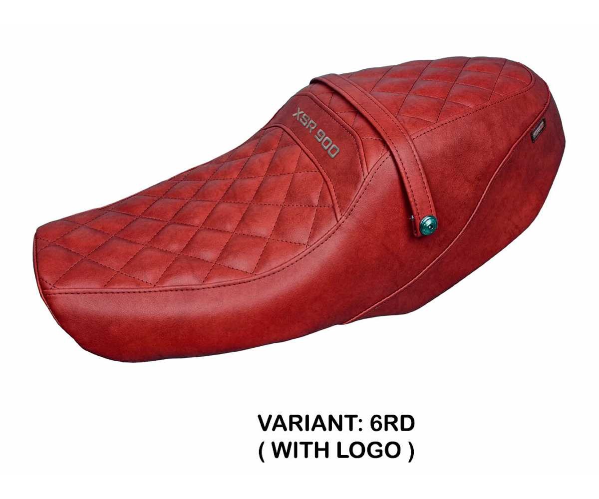 Seat saddle cover Adeje Red RD + logo TPZ Italia for Yamaha XSR 900 2022 > 2026