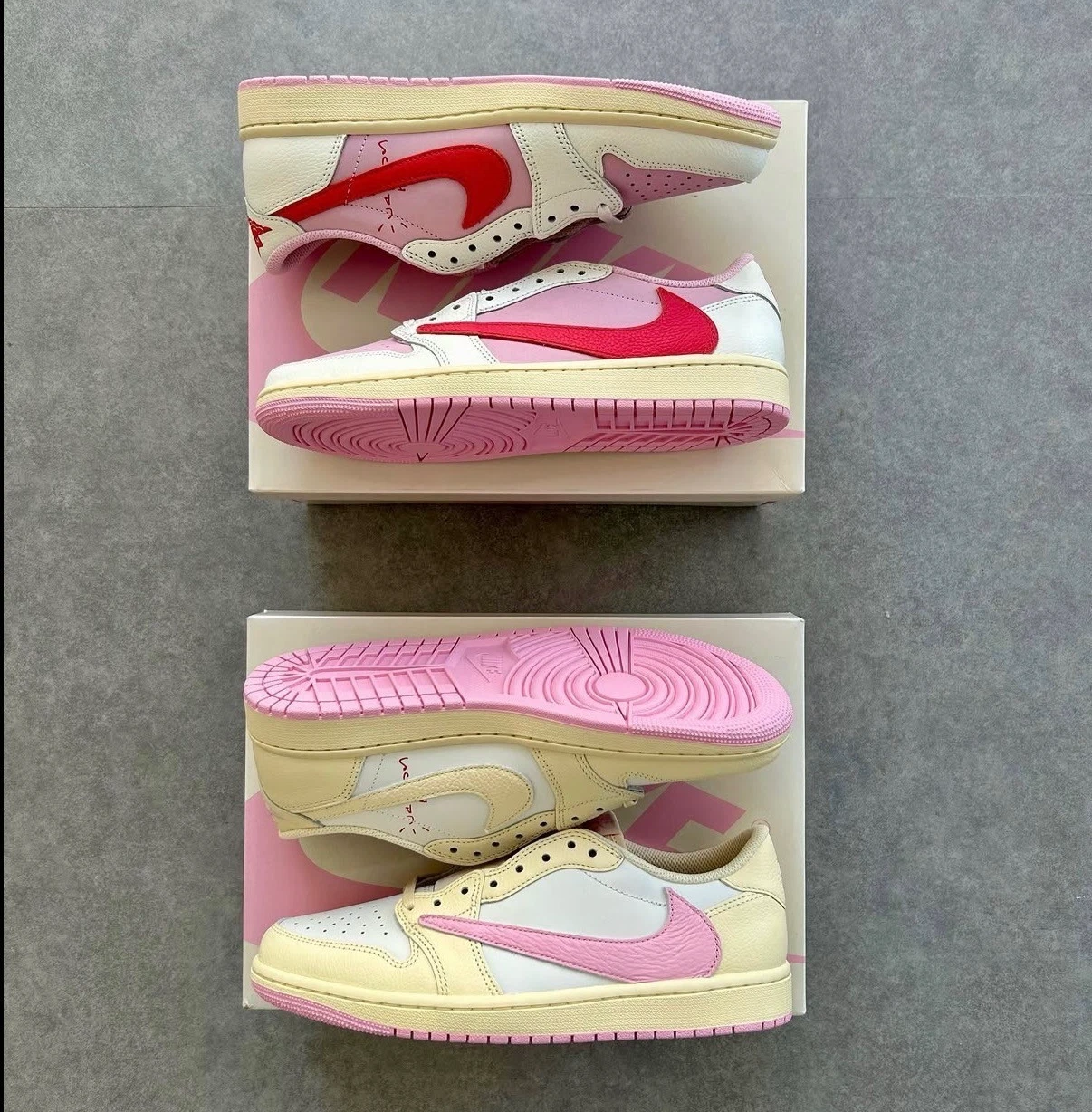 Jordan 1 Retro Low OG SP Travis Scott Pink 2 Styles Men's 5-15 Women's 6.5-16.5
Opens in a new windo