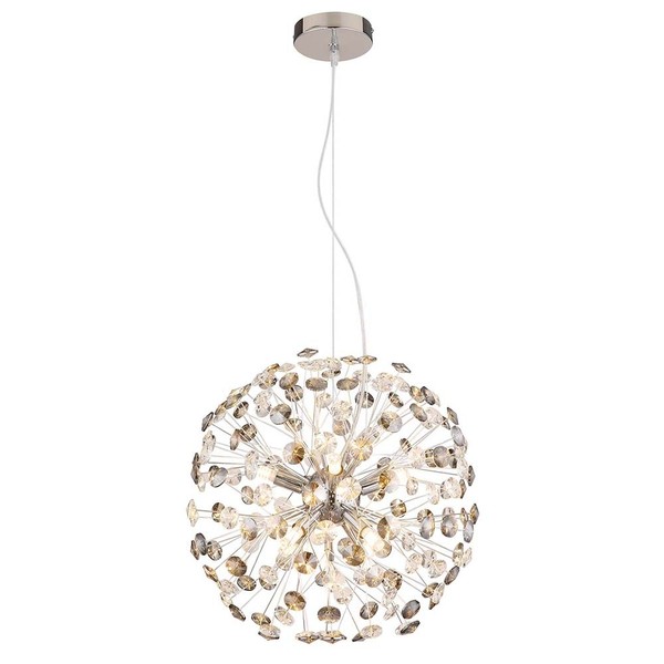 Pendelleuchte Esszimmerlampe HäNgeleuchte G9 Led Kristall Rauch Klar 8-Flammig-image