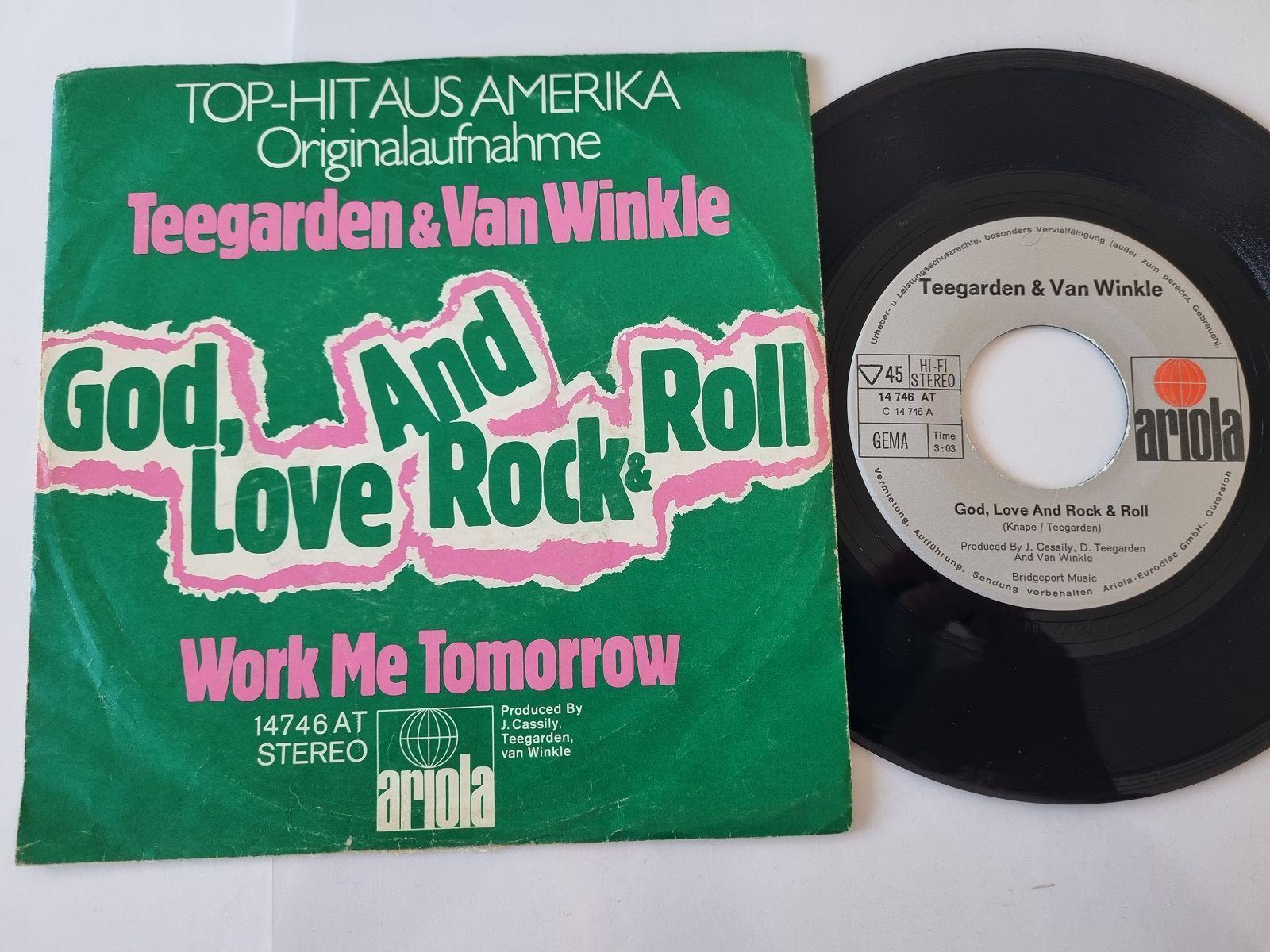 7"" Single Teegarden & Van Winkle - God, love and rock & roll Vinyl Germany