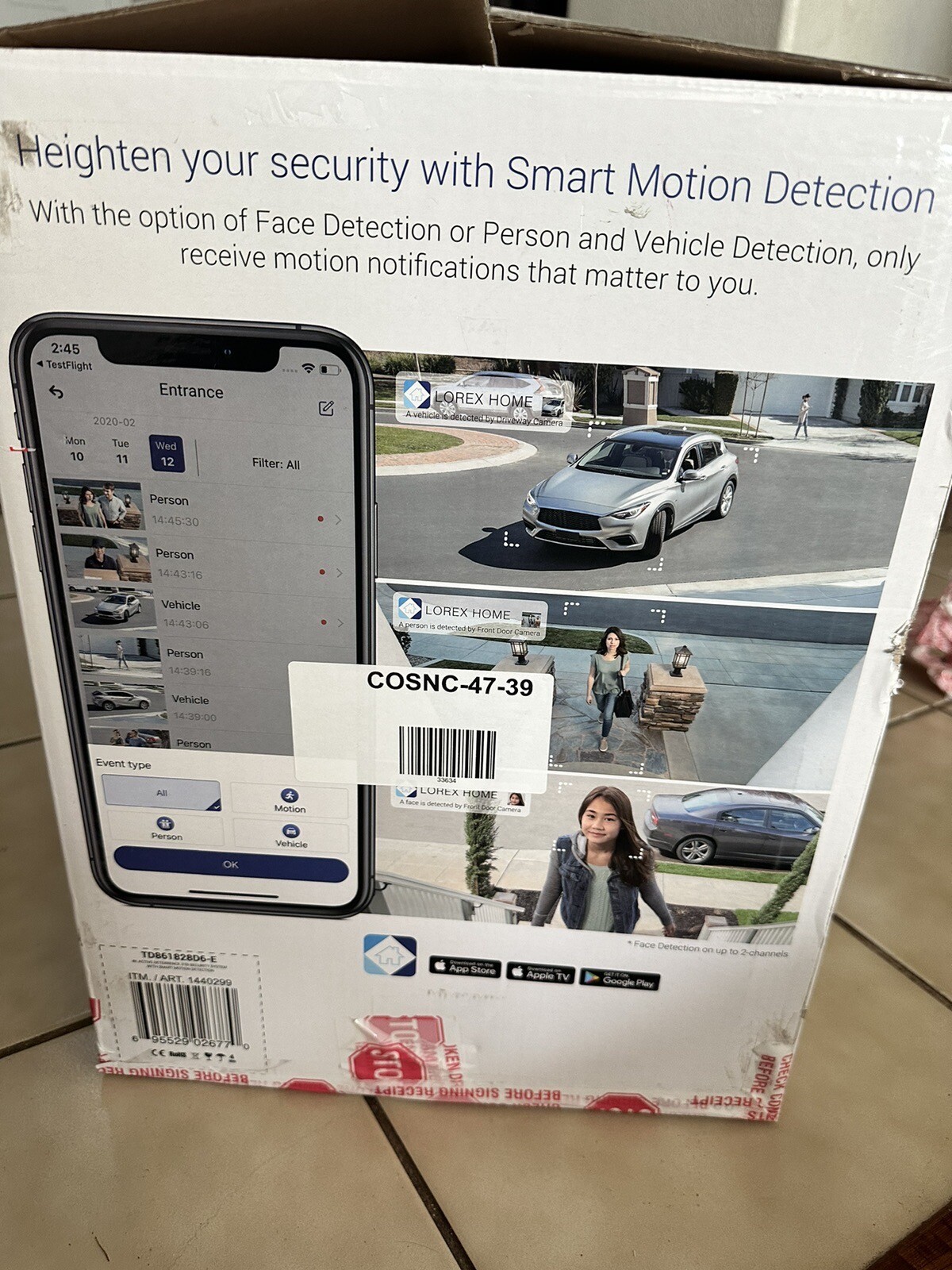 Lorex Security System with 6 Active Deterrence Cameras - White (TD861828D6-E)