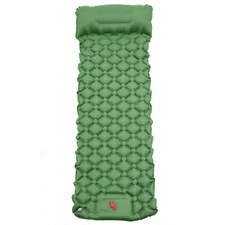 Outdoor Camping Inflatable Sleeping Pad with Built in Foot Pump