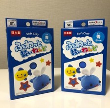 DAISO SOFT CRAY ultra Light Weight Modeling Air Dry Cray 2set Blue color JAPAN