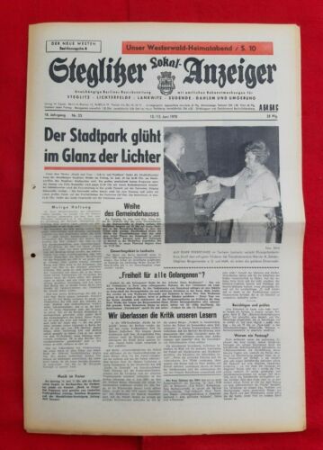 STEGLITZER LOKAL-ANZEIGER (12./13.6.1970): Stadtpark glüht im Glanz der Lichter - Photo 1/1