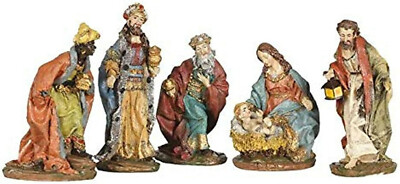 Crèche Table Noël Crèche De Noël En Résine - Scène De Nativité Pour Décoration De Table Personnages Creche De Noel