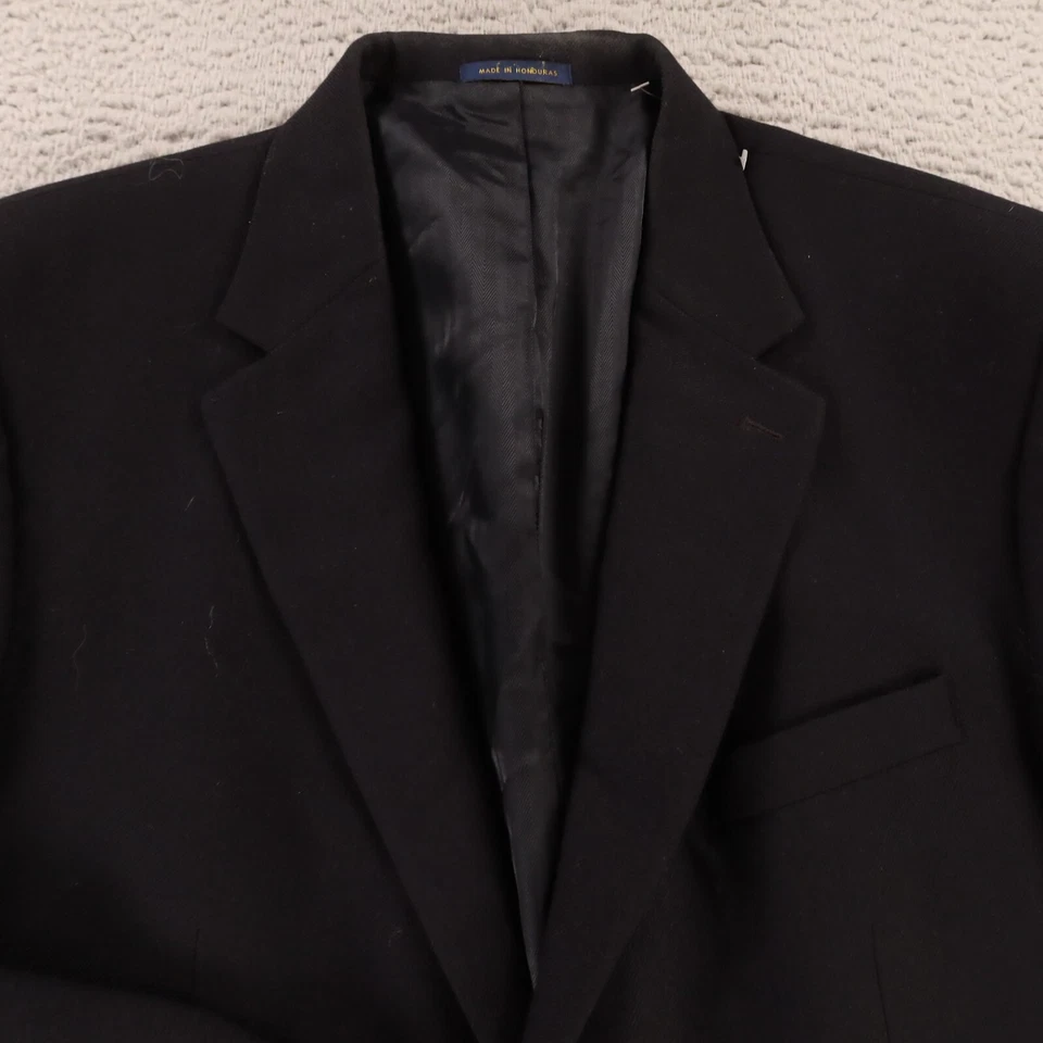 Tweed Jacket XL XLT Blue 100% Wool Lambswool Serge Twill Blazer Sport Coat 46L - Image 2 of 4