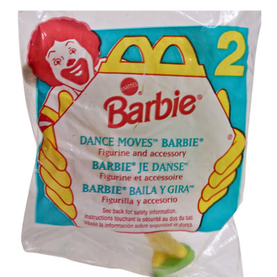 1994 McDonald's #2 Dance Moves Barbie Figure 4.5''- Sealed
