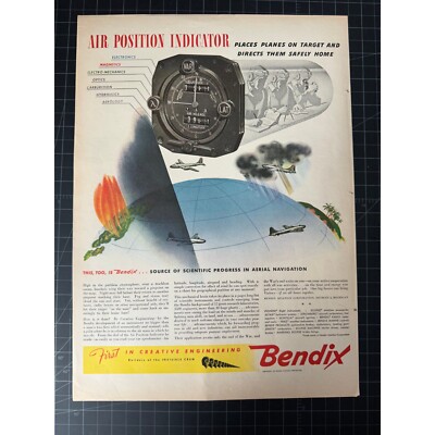 Vintage 1945 Bendix WWII Print Ad | eBay