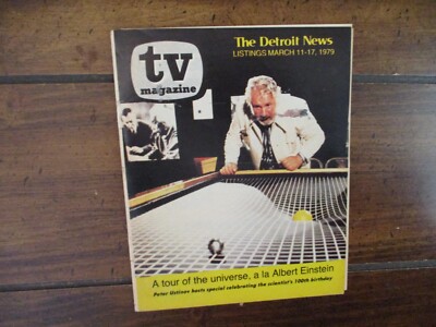 March, 1979 Detroit News Magazine Cover w/Article(PETER USTINOV/ALBERT EINSTEIN)