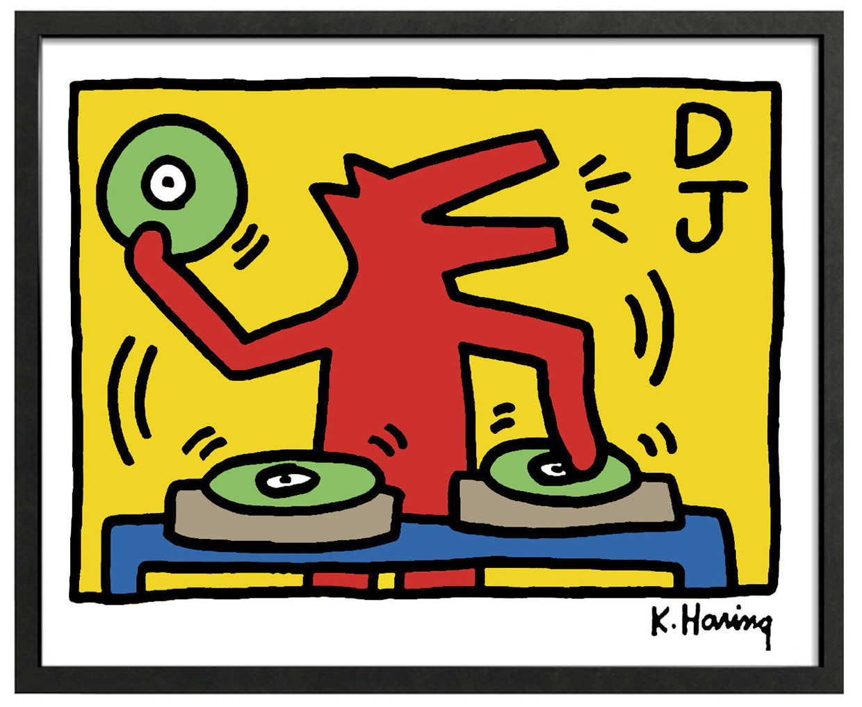 Keith Haring Dog Dj