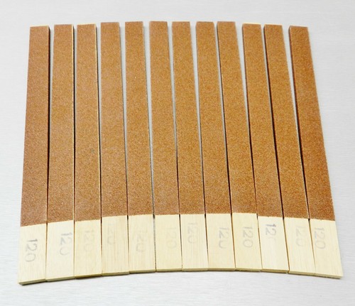 Emery Sanding Stick Flat 120 Grit Abrasive Filing High Quality German (12 Piece) - Picture 6 of 8