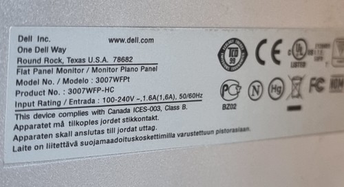 Monitor DELL UltraSharp 3007WFP-HC 30" - 76 cm - Imagen 6 de 6