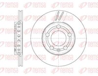 Remsa 2X Bremsscheibe Vorne Ø238.7 Mm BelüFtet FüR VW Polo 9N_ 1.2 12V 1.4 16V