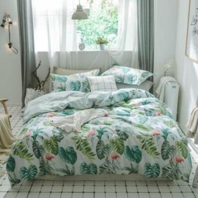 3D Rosa Flamingo NAM94862 Bett Kissenbezüge Decke Bettdecke Abdeckung Set Fay
