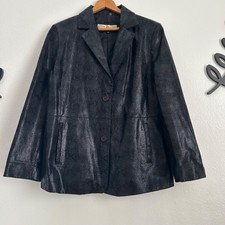 Excelled- Women’s Leather Jacket- Snakeskin Pattern- Xl