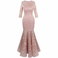 Grace Karin 3/4 Sleeve Long Formal Dresses for Women