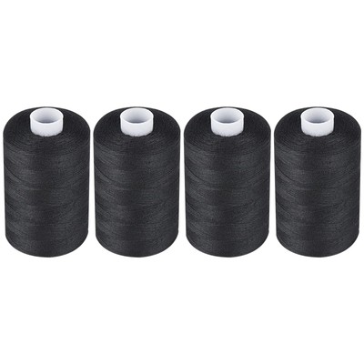 Simthread All Purpose Sewing Thread 4 Spools Each 1000 Yards of Polyester Thr...