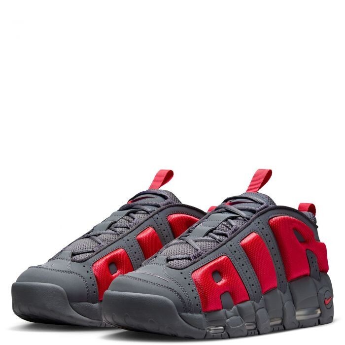 Nike Air More Uptempo Low Dark Grey-Light Red Sneakers Various