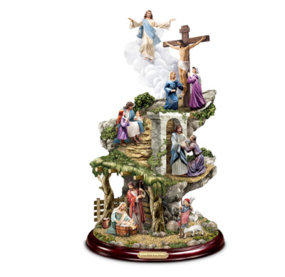 Thomas Kinkade I Am With You Always Life of Christ Masterpiece Statue Figure