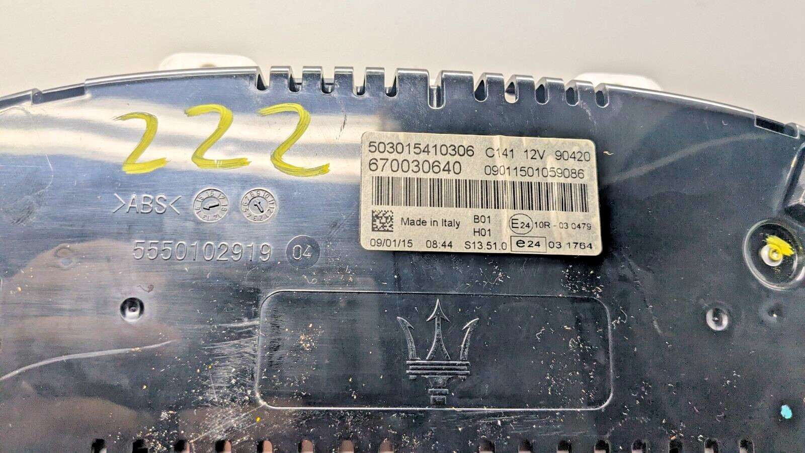 2015 Maserati Ghibli Speedometer Instrument Cluster 78,326 Miles  OEM 670030640