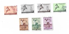 Haiti postage stamps x 7, 1958 Sylvio Cator, Athlete