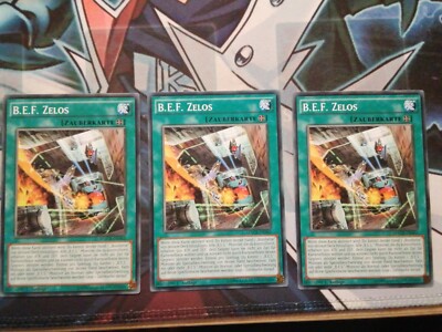 3x B.E.F zelos( MACR-DE062,1 Auflage) in mint,playset