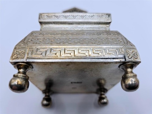 ♛Russian Imperial Fine Silver Salt Tsarist Throne Chair by Julius Rappoport 1882 - Picture 20 of 24