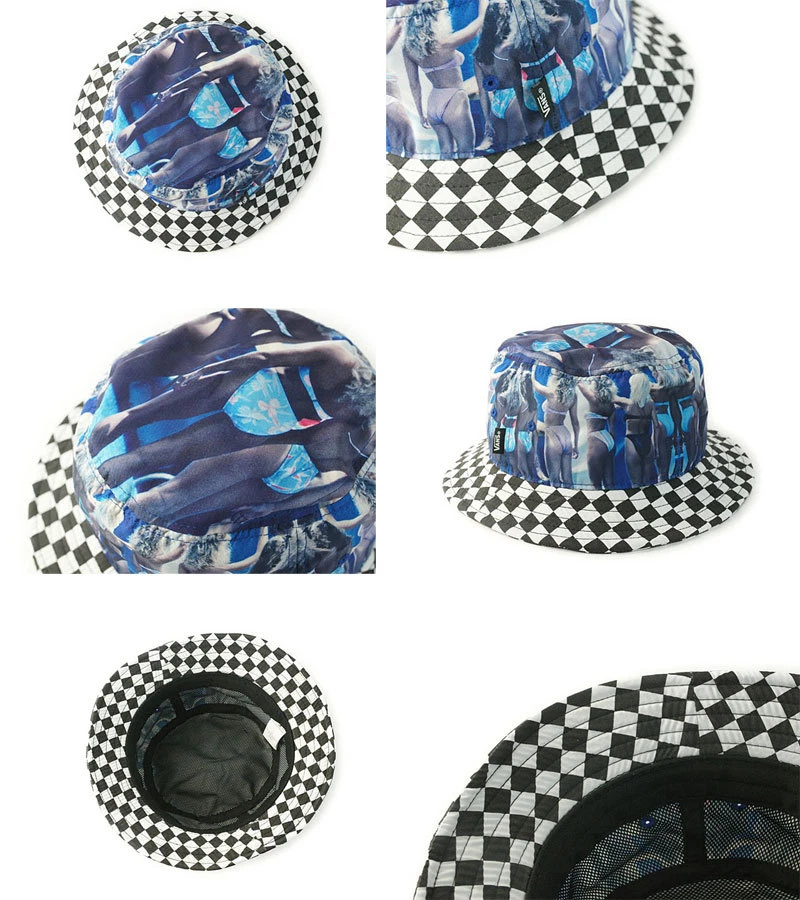 Vans Off The Wall Hank Foto Skate Surf BUCKET Hat BAKED BUNS SPRING BREAK S/M - Image 3 of 3