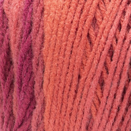 Red Heart Super Saver Ombre 4 Medium Acrylic Yarn, Hot Sauce 10oz/283g - Picture 2 of 3