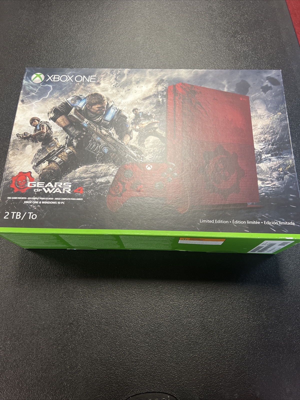 Gears Of War 4 Play Anywhere Key Microsoft+Xbox+One+S+Gears+of+War+4+Limited+Edition+2+TB+Crimson+Red
