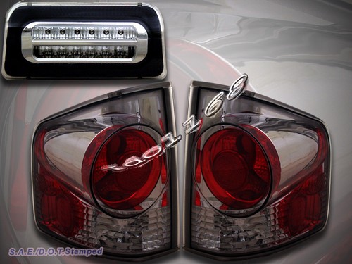 Smoke Tinted Tail Lights For 1994-2004 Chevy S10 & GMC Sonoma - Left & Right Pair