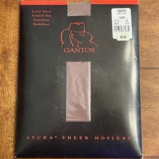 Gantos Pantyhose Lycra Sheer Control Top Size: Petite Color:  Taupe  C-4
