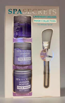 Spa Secrets Ton Trio Gesichtsmasken (60ml x 3) Deadsea & Teatree, grüner Tee, Trinkgeld & C