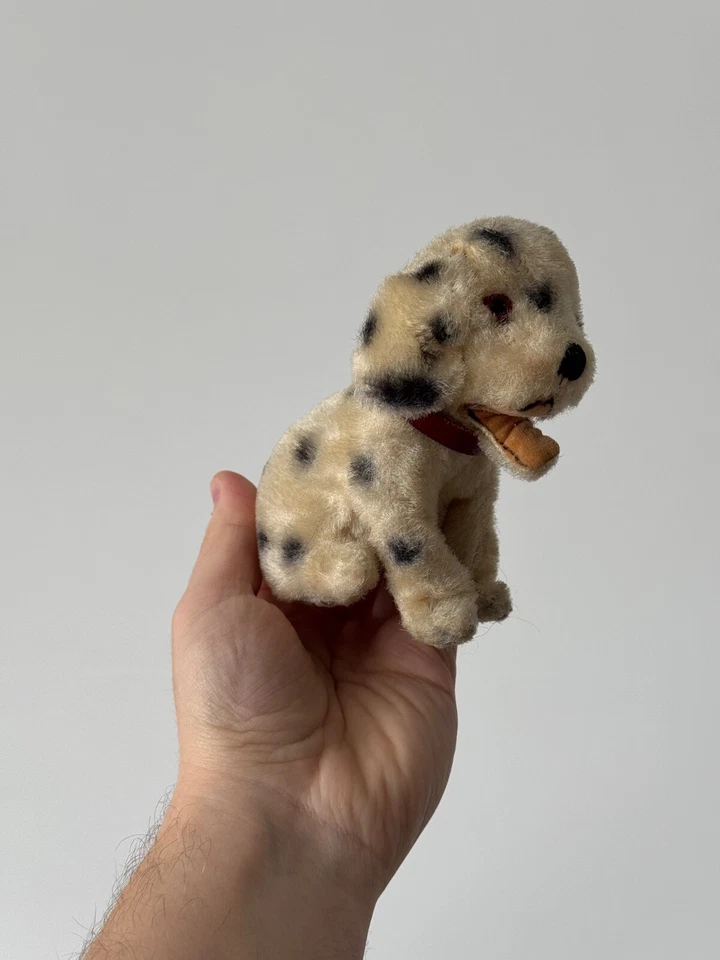 Vintage Made in Japan 1930s, 1940s Stuffed Animal Toy Dog Dalmatian Mohair Plush - Image 4 of 4
