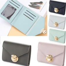 Women Ladies Small Leather Wallet Card Holder Clutch Mini Purse Handbag US