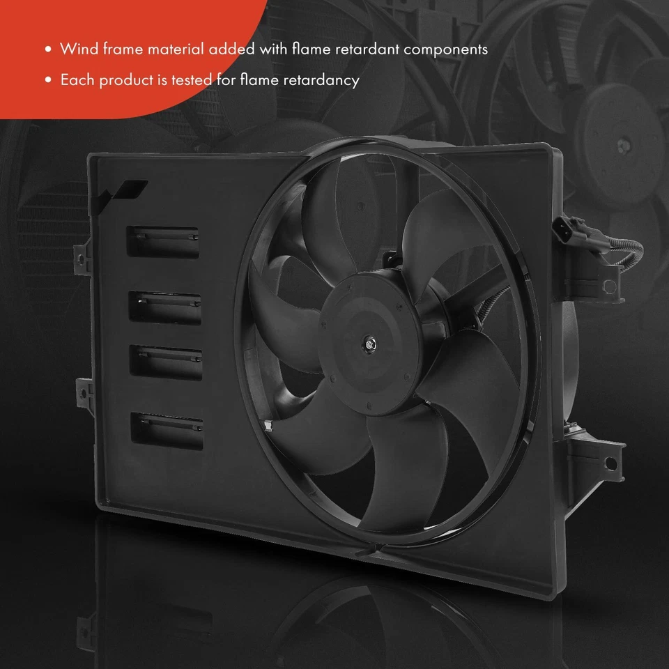 Вентилятор охлаждения радиатора двигателя с плащаницей в сборе для Chrysler Sebring 1996-1998 - Изображение 3 из 4