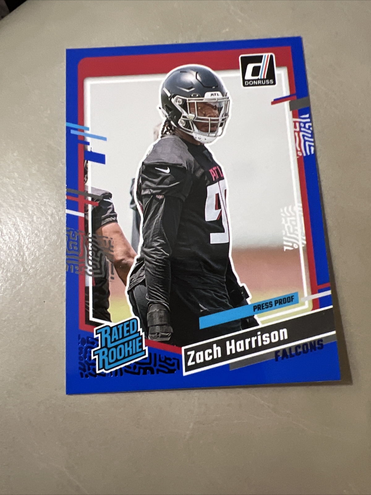 2023 Donruss #306 Zach Harrison Press Proof Blue