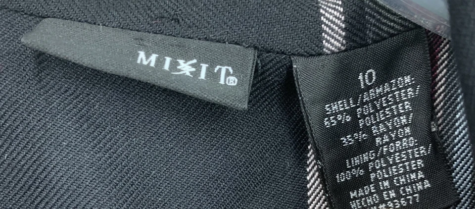 Chaqueta Blazer Vintage Años 90 Mixit Talla 10 Rosa Cuadros Encogida Amigos Pueless Foto 3 de 4