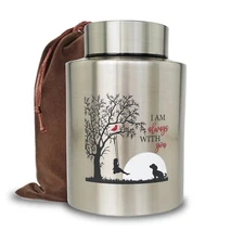 Pet Cremation Urns for Dogs Ashes, Up to 60 lbs Dog Memorial Keepsake Urns