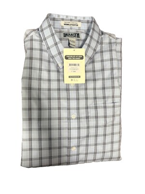 Duluth Trading Wrinklefighter Long Sleeve Shirt Mens XL-Tall Light Fir Plaid