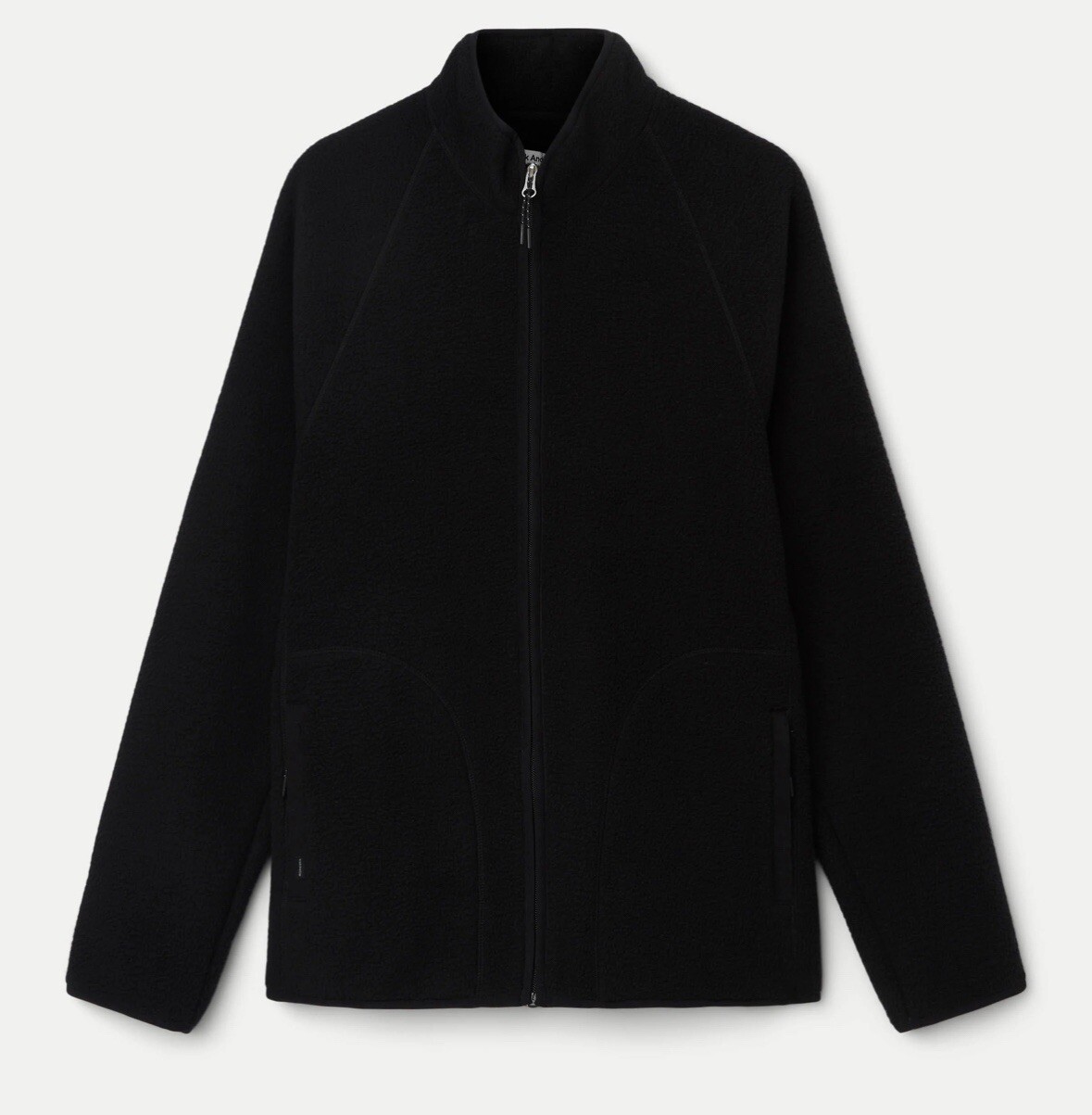 Frank and Oak - The Axis Polar Fleece Zip Up in Black. Large. NWT.