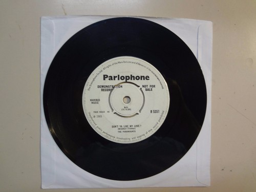 PARAMOUNTS:(Pre-Procol Harum)You Never Had It So Good-U.K. 7" 65 Parlophone Demo - Picture 2 of 2